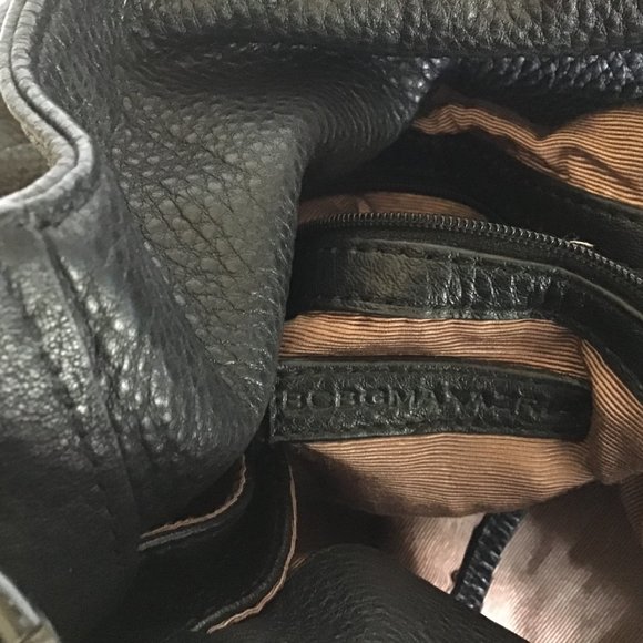 Large Black Shoulder Purse / Tote Bag Decorated with Black Studs - Picture 8 of 8